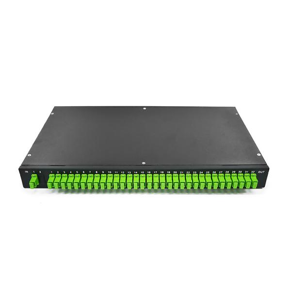 Buy cheap Customized Pigtail Length Fiber Optic Cable Splitter 1x32 2x32 1U19 Inch Metal Box from wholesalers