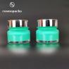 Buy cheap Light Green Round Facial Mask Cosmetic Cream Jars 30g Good Sealing from wholesalers