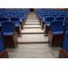 Buy cheap Multi Seat Cinema Hall Chair Wood Armrest Padded With Fabric Blue Color from wholesalers