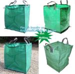 Outdoor Large Capacity Garden Gallon Waterproof Green Lawn PE Woven Waste Bags,