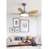 Buy cheap Large Wind Power Electric Fan Pendant Light Five Leaf Solid Wood Ceiling Fan from wholesalers