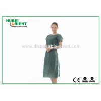 Buy cheap Protective Disposable Medical Patient Gowns/Disposable Exam Gowns 40 - 45 GSM product