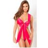 Buy cheap Yarn Dyed Nude V Neck Underwear Plus Transparent Lace Sleepwear Nightdress Pajamas from wholesalers