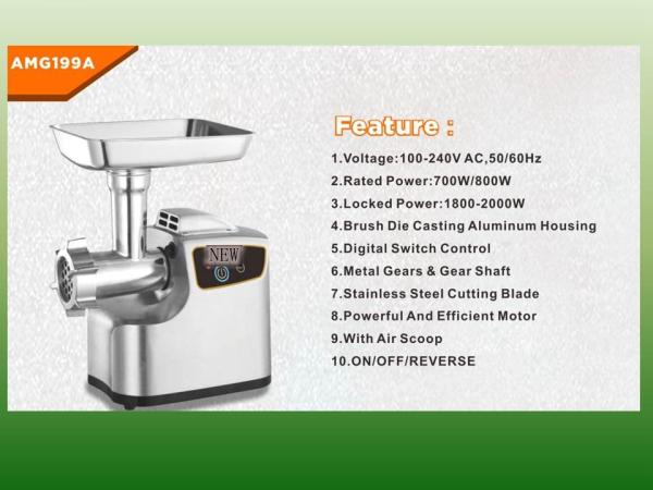 Optional Digital Meat Grinder/meat mincer with air scoop/electric meat grinder
