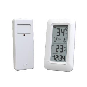 China Logo Customized Wireless Indoor Outdoor Thermometer Termometer Hygrometer CE ROHS Digital LCD Display on sale