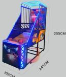 Customized Full Size Kids Coin Operated Basketball Game Electronic Basketball