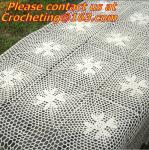 Handmade Table Cloth Crochet Table Runner Dining Party Tablecloth Lace