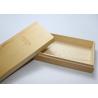Buy cheap Natural Color Pine Storage Box With Lid , Clear Lacquer Wooden Tie Box from wholesalers
