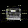 Buy cheap ODM Warehouse Storage Cages 500kg Wire Security Powder Coated from wholesalers