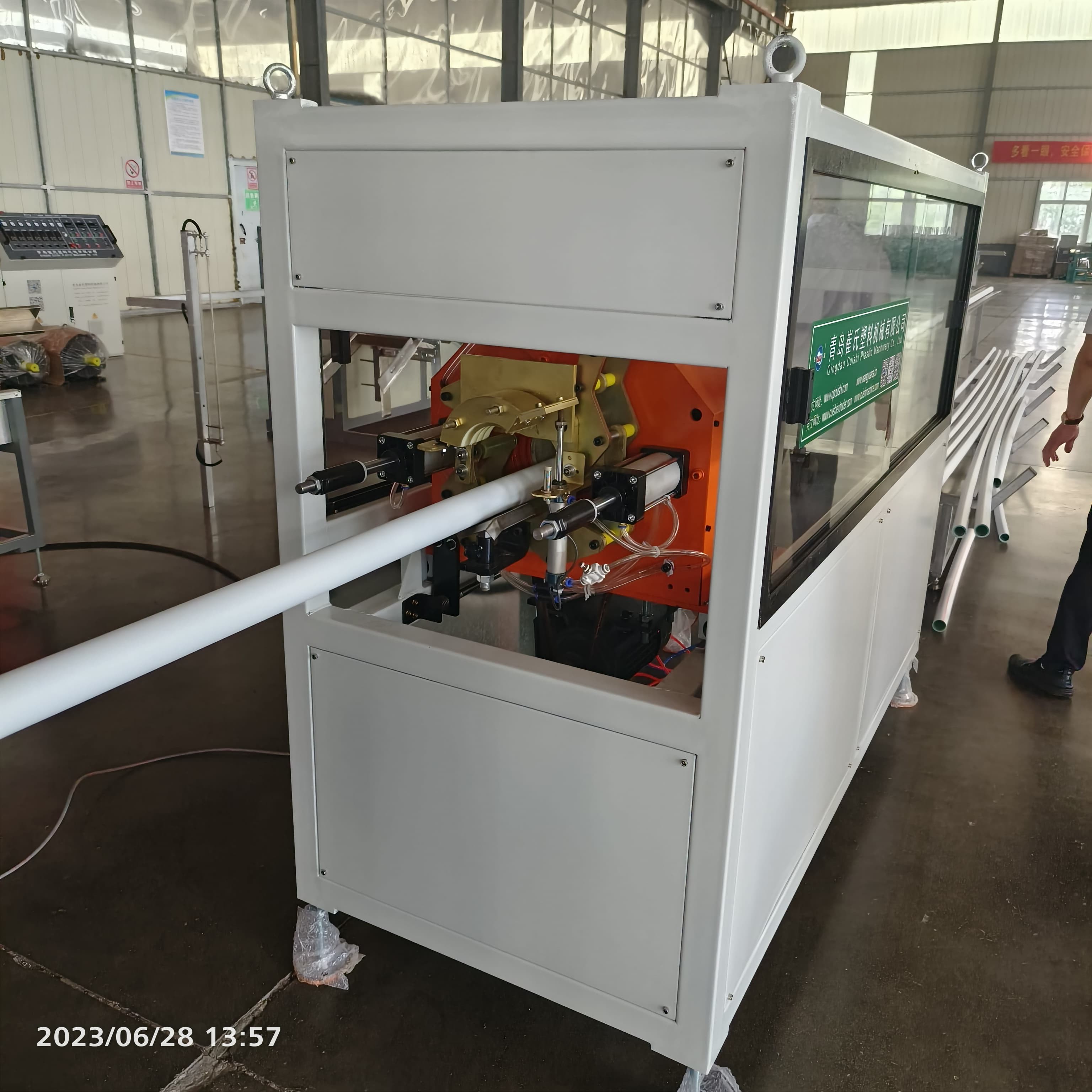 Design PE Pipe Extrusion Line for Solid Wall Pipes Just One Person Can Operate