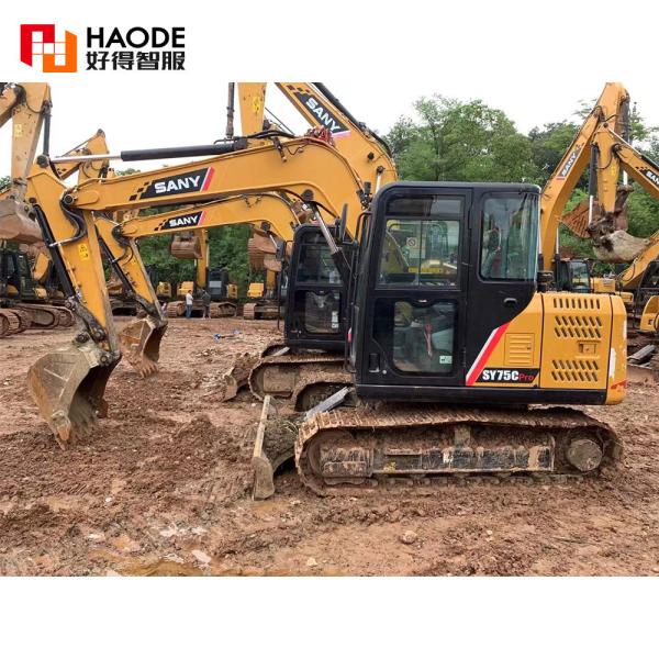 Buy cheap Hydraulic Valve Original Isuzu AU-4LE2X Engine Sany Used Excavator SY75CPro 7.5 Ton from wholesalers