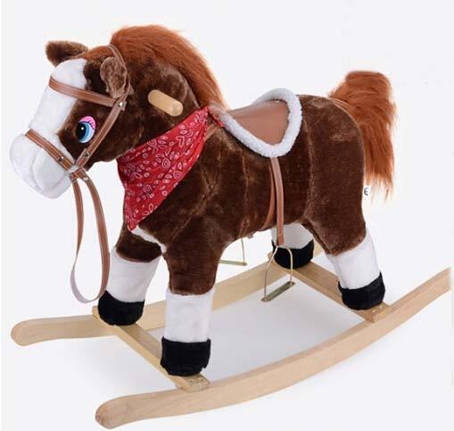 Fashion Rocking Horse With Sound And Moving Mouth and Tail And Led Light Big