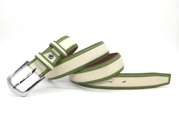 Buy cheap Pin Buckle Biclour Mens Casual Leather Belt For Jeans / Khaki Pants / Golf from wholesalers