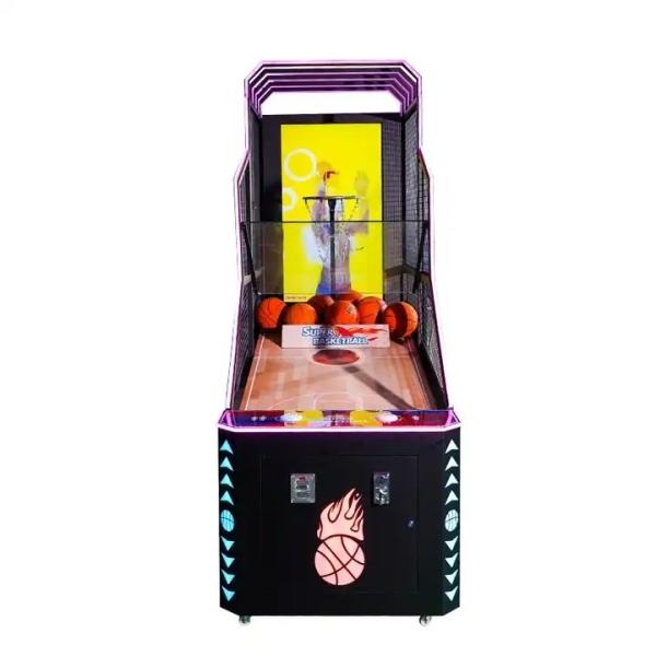 Buy cheap Kid Indoor Arcade Pinball Basketball Machine Shooting Game US Plug Led Display from wholesalers