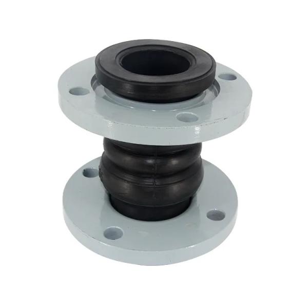 Dn200 Double Sphere Galvanized Flanged Rubber Expansion Joint SS304 SS316 SS316L