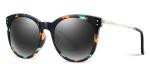 Plastic Metal PEI Sunglasses Ladies Grey Lens Ultra Light Durable Lens Width