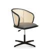 Buy cheap 0.121CBM Cane Swivel Desk Fabric Executive Chair 17in PU Leisure from wholesalers