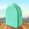 Buy cheap Phenol Free Silicone Zero Wallet Waterproof Zippered Backpack Shape Small Item Storage Silicone Bag from wholesalers