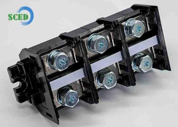 Buy cheap 300A Rail Termianl Block 47.0mm 600V Black PC Material Screw Mount Connector from wholesalers