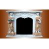 Buy cheap Nature Marble Statue fireplace mantel,China stone carving fireplaces supplier, decorative fireplace mantel for indoor from wholesalers