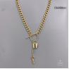 Buy cheap Luxury 14k Gold Stainless Steel Lock Head Pendant Necklace Key and Lock Bracelet from wholesalers