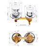 Buy cheap Brass Material Shower Mixer Valve , Hot Cold Mixing Valve With 2 / 3 / 4 / 5 Outlet from wholesalers