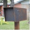 Buy cheap Antique Outdoor Wall Mounted Post Box Corten Steel Letter Box Waterproof from wholesalers