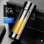 Elegant Portable Large Capacity Double Glass Water Bottle Tea Infuser Multipurpo