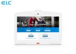 White Touch Screen Digital Signage Solutions For Healthcare High Brightness