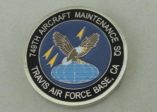 Buy cheap Aircraft Maintenance SQ Personalized Coins By Zinc Alloy Die Casting from wholesalers