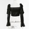 Buy cheap OEM Women'S Shirt European And American Pleated Long Sleeved Shirt Sweet Top from wholesalers