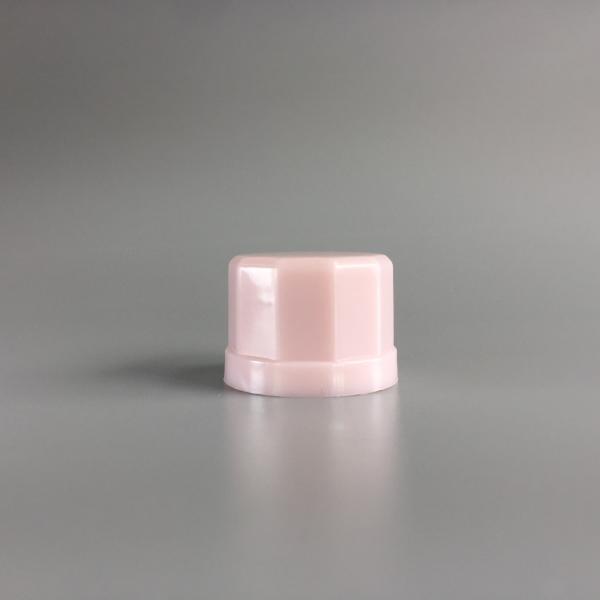 Buy cheap 18MM Pink Plastic Screw Cap With Corners 18/410 Lotion Bottle Cover from wholesalers
