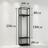 Buy cheap Polish Clothes Store Rack For Wardrobe Shop Electroplate Surface OEM ODM from wholesalers
