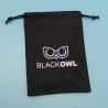 Buy cheap Black PU leather drawstring bags 12x17cm for jewelry package from wholesalers