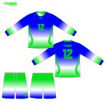 Sublimation Print Soccer Teamwear 2XL Long Sleeve Soccer Shirt