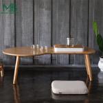 Multifunctional Portable Outdoor Bamboo Wood Coffee Table For Office