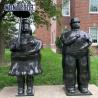 Buy cheap Casting Metal Art Fat Bronze Couple Sculpture Outdoor from wholesalers