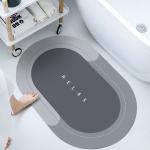Soft Non Slip Customized Diatomite Bath Mat for Bathroom Absorbent Floor