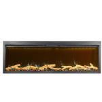 1240mm Built-in Living Room Stove 3 Brightness Levels Decorative Insert