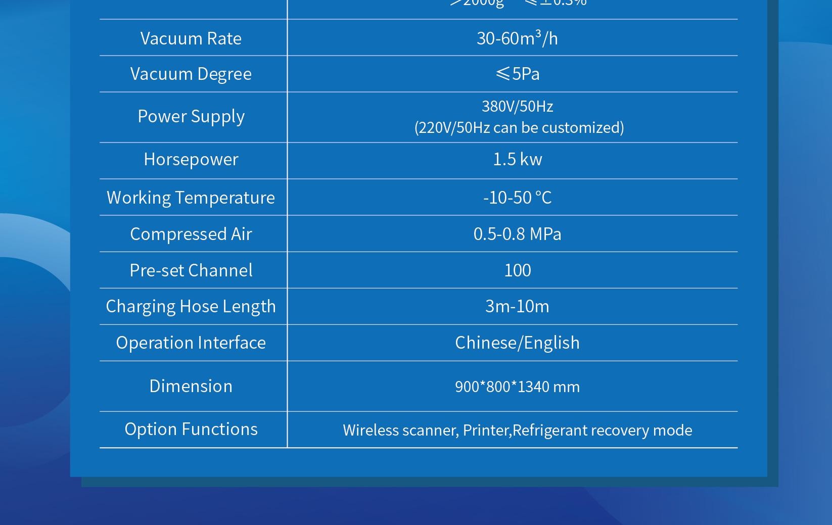 CM8600 AC/ chiller /ice cream machine refrigerant charging machine r134a r290 r410a filling system