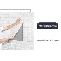 Buy cheap White PE Wall Panels 70x77cm 3D PE Foam Wall Sticker For Home Decoration product