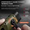 Buy cheap Hand Cranked Solar LED Flashlight Rechargeable Emergency Mountaineering Buckle from wholesalers