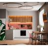 Buy cheap 800MM Brown Modern Antique White Kitchen Cabinets PVC Modular Home Furniture from wholesalers