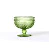 Buy cheap 250ml Lead Free Solid Colored Ice Cream Cups , Embossed Vintage Ice Cream Glass Cup from wholesalers