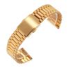 Buy cheap OEM 22mm Stainless Steel Watch Band RoHS Gold And Silver Watch Strap from wholesalers