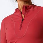 Half Zipper Womens Horse Riding Base Layer Quick Dry Long Sleeve Equestrian Tops
