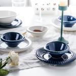 Sustainable 2023 Kiln Blue Porcelain Dinner Sets for Restaurant Dining