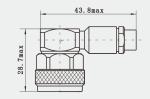 N Type Male Right Angle Stainless Steel RF Connector For CXN3450 / MF740A Cable