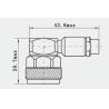 Buy cheap N Type Male Right Angle Stainless Steel RF Connector For CXN3450 / MF740A Cable from wholesalers