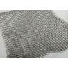 Buy cheap SS316 HDG PVD Metal Stainless Steel Ring Mesh Plain Woven For Exhibition Halls from wholesalers